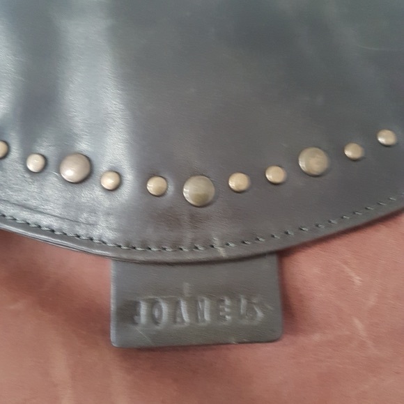 Joanel Y2K Leather and Suede Studded Shoulder Tote  Hand Bag - Picture 3 of 11